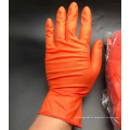 Guante de textura de 6mil Diamond Orange Advance Glove Nitrile Glove